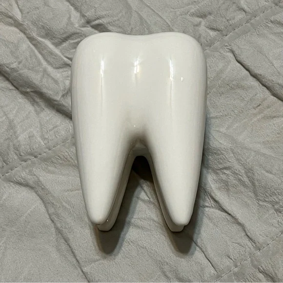 Ceramic tooth planter holder NEW - Picture 2 of 3